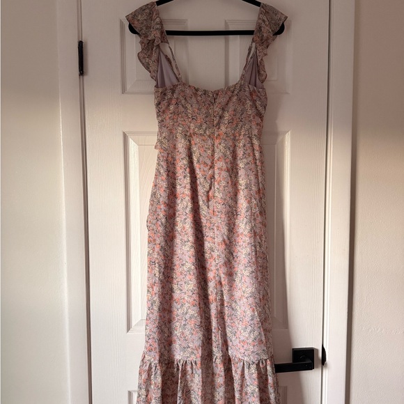 NEW with tags, Astr Faux-Wrap Midi Dress - Picture 4 of 5